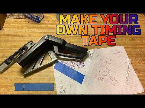 How to make custom automotive timing tape! FULLY EXPLAINED