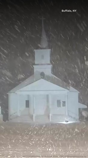 A lake-effect storm has hit Buffalo, bringing thundersnow and potentially historic snowfall with it.