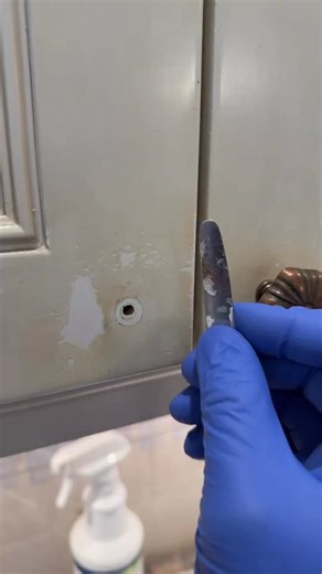 More Than Just a Cabinet Guy! on Instagram: "The most common damage, that’s EASILY preventable #kitchen #kitchendesign #paintedcabinets #diy #fix"