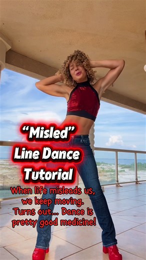 Line Dance Tutorial "Misled" #linedance #dancetogether #dancetutorial #keepmoving #dancefitness | Salty Dancer
