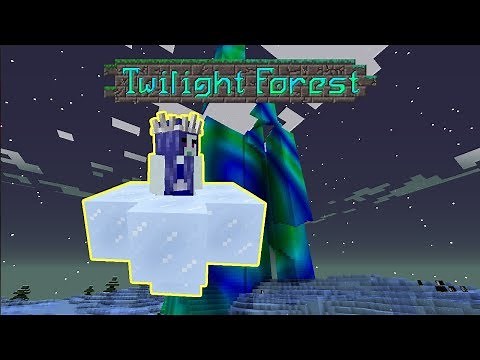 Minecraft: |Twilight Forest| Snow Queen Boss Battle!