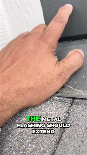 Fixing a Flaw: Metal Flashing Technique Revealed for a Seamless Finish #shorts