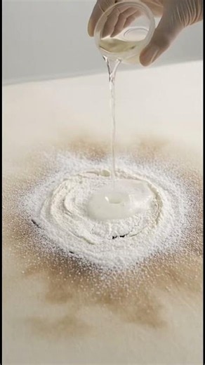 Clean your mattress stains using baking soda and hydrogen peroxide #Shorts