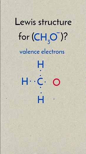 Lewis structure for CH3O-