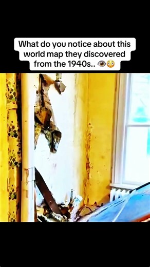 They discovered a world map from 1940, but it tells us something different.. 👁️😳
