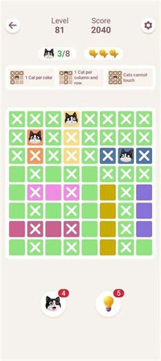 Meowdoku Level 81 Solution 🐱✅ Easy Walkthrough | No Hints | Fast Puzzle Guide #shorts