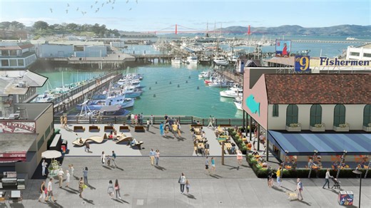 San Francisco releases new Fisherman's Wharf plaza renderings