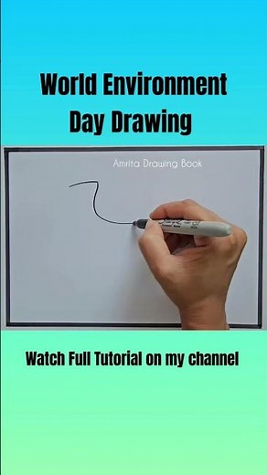 World Environment Day Poster Drawing | Environment Day Drawing | Beat Plastic Pollution Drawing Easy