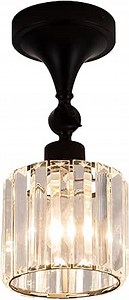 Flush Mount Ceiling Light Fixture Modern Black Entryway Light fixtures Farmhouse Lighting for Porch Hallway Kitchen Bedroom