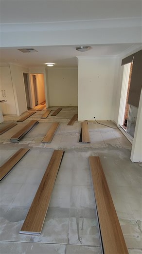 Levelling - Leveling timber floors is essential. It keeps your floors strong, prevents accidents, makes your home look nicer, makes installing flooring easier, and prevents any issues later stages. Tiles Grinded, Primed, Self levelling Compound Poured. Ready to Install #TimberInstallationMelbourne #TimberFlooringExperts #solidtimber #melbourne #parquetryflooring #productandservice #hybridfloors