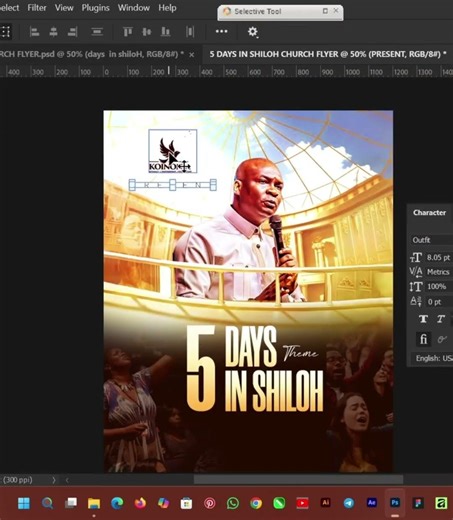 Design Church Flyer That Grab Views Attention #5DaysInShiloh #apostleselman #churchflyer