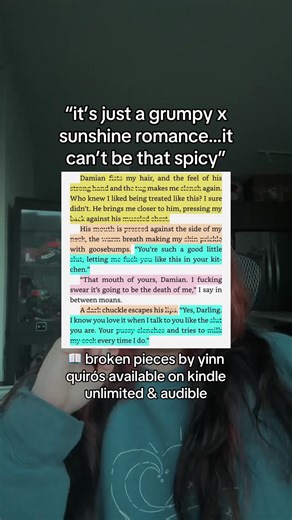 #creatorsearchinsights Broken Pieces by Yinn Quirós - slow burn - grumpy x sunshine - he falls first - plot twist - billionaire romance - banter - forced proximity #booktok #kindleunlimited #workplaceromance #bookscenarios