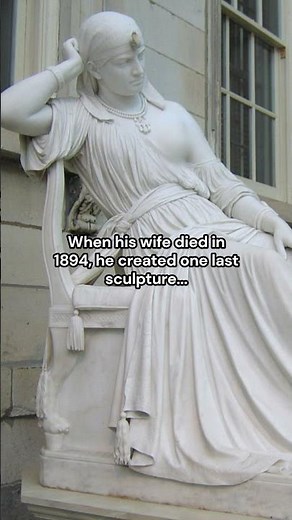 They died a year apart | "Angel of Grief" by William Wetmore Story #art #history