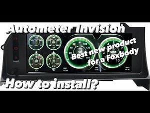 How to install Autometer Invision gauge in foxbody Mustang