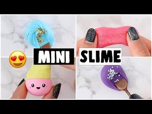 MAKING 4 AMAZING DIY NO GLUE SLIMES - Viral Mini Slime Recipes Tested!