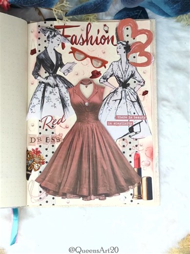 Vintage-Inspired ASMR: Red Dress Crafting Experience