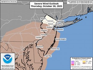 Powerful winds sweep across N.J. See which areas have hit 50 mph.