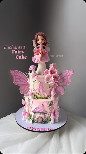 Enchanted fairy cake 🌸🩷 | Whisk Cake Studio
