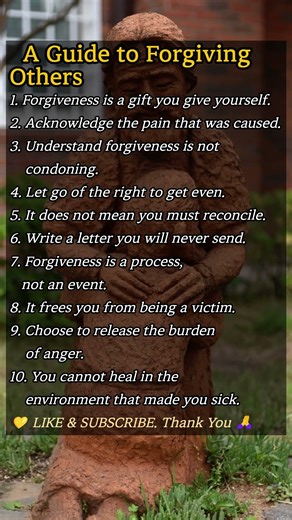 A Guide to Forgiving Others #Mindfulness #LifeLessons #InnerPeace #Forgiving #Meditation