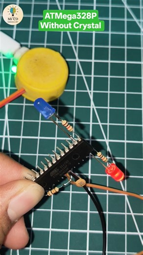 ATMega328P without Crystal 🔥🔥 #shorts #arduino #viral