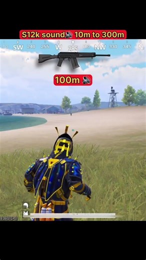 How Far Can You Hear S12K? 10m to 300m Sound Test | PUBG Mobile #pubg