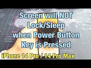 iPhone 14 Pro/ 14 Pro Max: Screen will NOT Sleep/Lock when Pressing Power Button Key