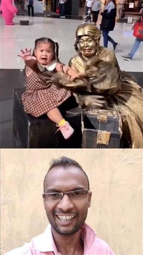 Statue Samajh Kar Baithi Bacchi Ke Saath Ho Gaya Khela! 😂 #shorts