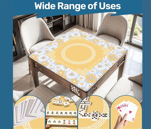 Mahjong Mat With Carry Bag, Large Portable Mahjong Table Cover for Game Night - Etsy