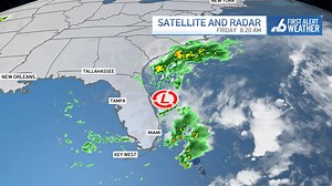 18 reactions | NHC is monitoring this low off the east coast of FL - only a 10% chance of development over the next 2 to 7 days. Regardless, we'll have choppy surf, rip currents, and storm chances the next few days! | Meteorologist Chelsea Ambriz | Facebook