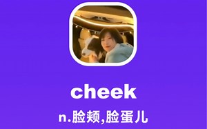 cheek：脸颊，脸蛋儿_哔哩哔哩_bilibili