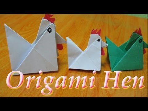 Origami-How to make origami Hen/Chicken|making easy paper Hen/chicken origami Instructions