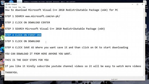 Microsoft Visual C++ 2010 Redistributable Package x64