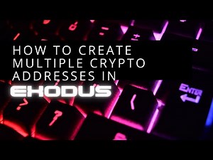 How to Create Multiple Crypto Addresses for a Wallet in EXODUS and Creating Multiple Portfolios
