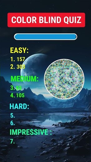 Color Blind Test Part 2 #shorts #challenge