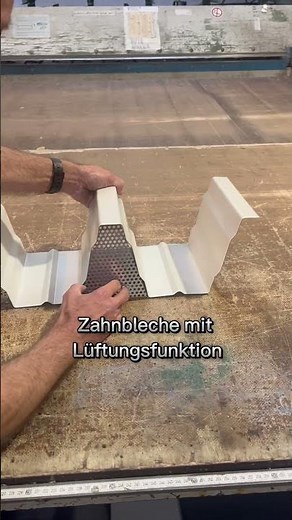Zahnbleche für Trapezbleche #trapezblech #spengler #lochblech #shorts