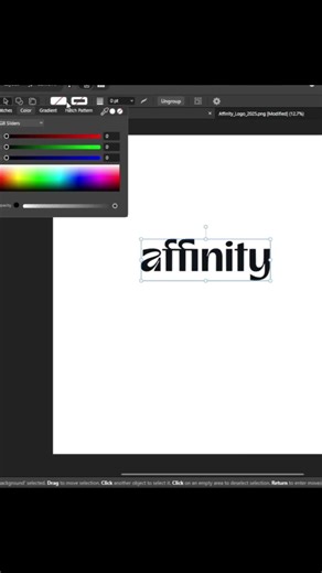 How to Turn a PNG into a Vector in Affinity