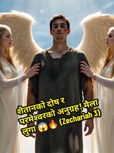 शैतानको दोष र परमेश्वरको अनुग्रह! मैला लुगा 😱🔥 (Zechariah 3) पवित्र बाइबलको जकरिया ३ अध्यायको यो अद्भुत दर्शन! जब प्रधान पूजाहारी यहोशू मैला लुगा लगाएर परमेश्वरको अगाडि उभिएका थिए, तब शैतानले उनलाई कसरी दोष लगायो? र परमेश्वरले शैतानलाई हप्काएर कसरी यहोशूलाई पवित्र र राजसी वस्त्र लगाइदिनुभयो? यो भिडियोले तपाईँलाई परमेश्वरको महान् अनुग्रह बुझ्न मद्दत गर्नेछ! 🙏✨ हाम्रा यस्ता सम्पूर्ण भिडियोहरू अब 'Joseph Raj' फेसबुक, टिकटक र युट्युबमा एकैसाथ हेर्नुहोस्। हामीलाई अझै यस्ता भिडियो बनाउन हौसला मिलोस