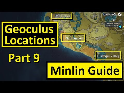 Geoculus Locations Guide Part 9 | Minlin | Near Mt Hulao & Tianqiu Valley | Genshin Impact