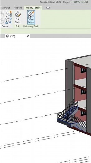 Revit - Connect Stairs to Multiple Levels