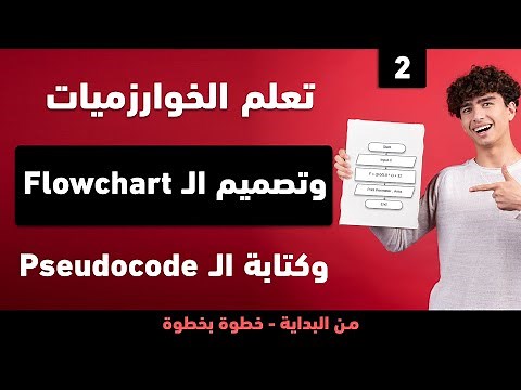تعلم الخوارزميات و تصميم الـ Flowchart و Pseudocode بسهولة! خطوة بخطوة للمبتدئين | دليلك الشامل