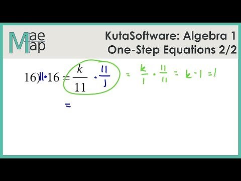 KutaSoftware: Algebra 1- One Step Equations Part 2