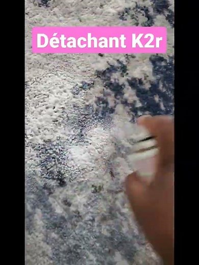 Astuces pour détacher le tapis avec détachant K2r