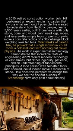 A single person moved a ten-ton stone, so were the builders of Stonehenge simply engineering geniuses? #history #archaeology #ancienthistory #stonehenge | GoodScience