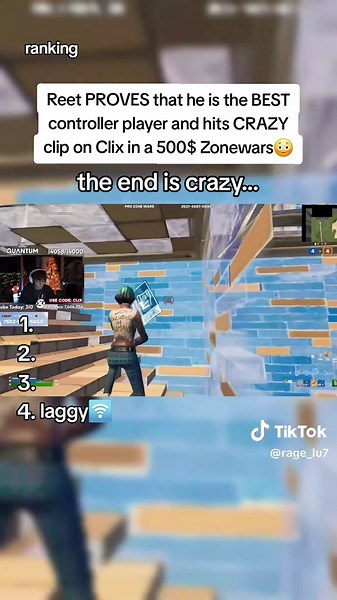 Reet Dominates Clix in Epic $500 Zonewars Showdown