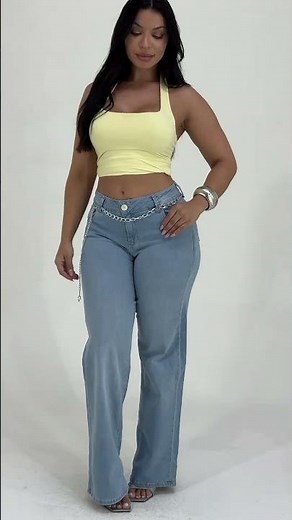 Calça Wide Leg Cintura Baixa Sol Jeans ° 955816