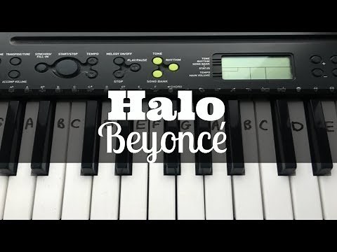 Halo - Beyoncé | Easy Keyboard Tutorial With Notes