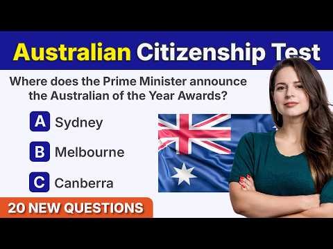 Australian Citizenship Test 2026 | 20 Hard Questions | Our Common Bond | Citizenship Test Australia