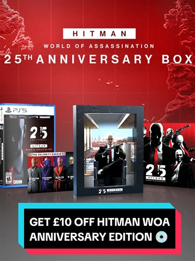 HITMAN World of Assassination Anniversary Edition is coming 17th October, and you can get £10 off right now when you pre-order at The Game Collection!! 👀💿 #hitman #gaming #gamecollection #deals #collectables