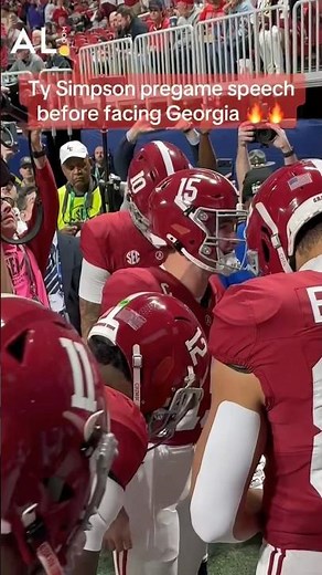 Alabama’s quarterback gives an epic pregame speech before facing Georgia in SEC Championship game