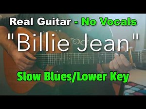 Billie Jean (Slow Blues) – Michael Jackson (Acoustic Karaoke in Em) | No Vocals • 90 BPM
